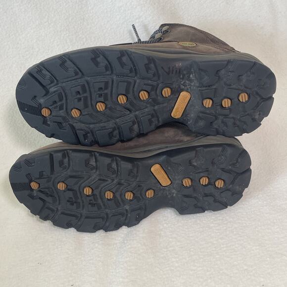 Timberland Flume Mid LC Women’s 8m Brown Hiking Ankle Leather Boots- EUC! - Picture 7 of 7